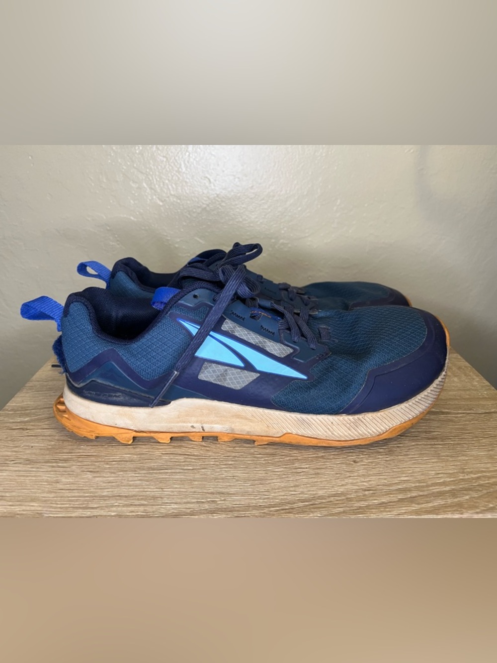 Altra Mens Lone Peak 7 AL0A7R6H445 Blue Running Shoes Sneakers Comfort Size 7